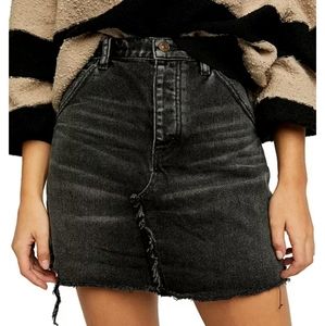 -NWT- Free People Brea Cut Off Denim Skirt 24